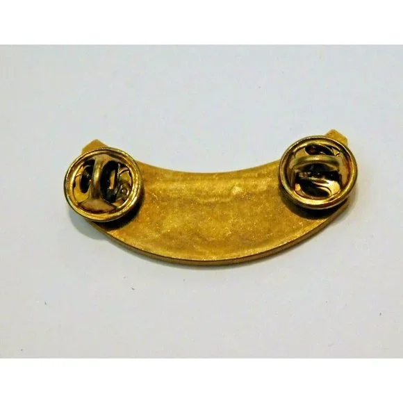 Harley Davidson Owners Group HOG 25 Years 1983-2008 Vest Jacket Brass Rocker Pin - Picture 2 of 3